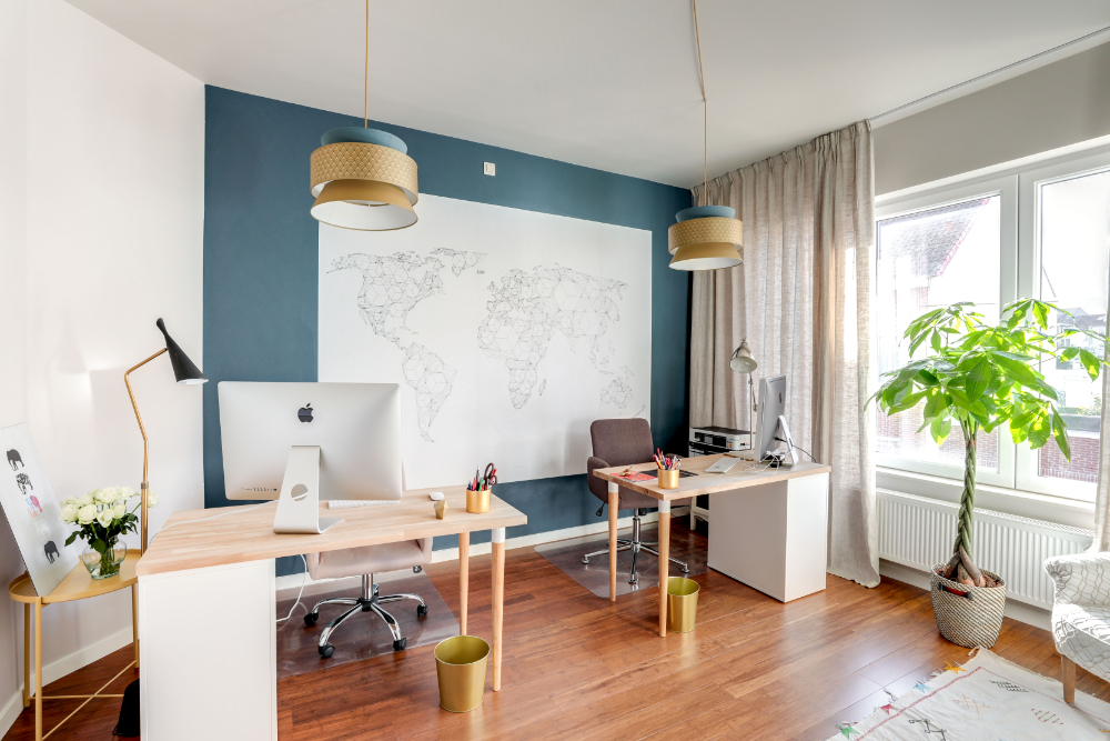 Bureau muurverf